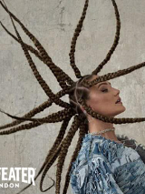 Baner promujący wydarzenie. Nazwa wydarzenia i zdjęcie artystki.