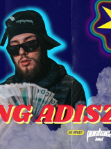 Baner promujący wydarzenie. Nazwa wydarzenia i zdjęcie artysty.