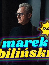 Baner promujący wydarzenie. Nazwa wydarzenia i zdjęcie artysty.