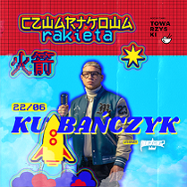 Baner promujący wydarzenie. Nazwa wydarzenia i zdjęcie artysty.