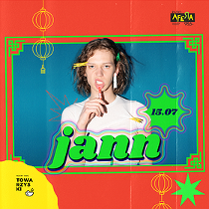 Baner promujący wydarzenie. Nazwa wydarzenia i zdjęcie artysty.