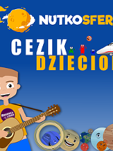 Baner promujący wydarzenie. Nazwa wydarzenia i data. Obrazek chłopca z gitarą i kułkek z twarzami.