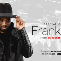 Baner promujący wydarzenie. Nazwa wydarzenia i zdjęcie artysty.