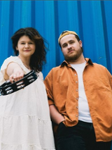 Baner promujący wydarzenie. Nazwa wydarzenia i zdjęcie artystów.