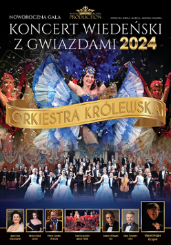 Baner promujący wydarzenie. Nazwa wydarzenia i zdjęcie artystów.