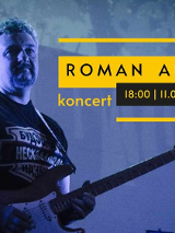 Baner promujący wydarzenie. Nazwa wydarzenia i zdjęcie artysty.