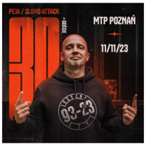 Baner promujący wydarzenie. Nazwa wydarzenia i zdjęcie artysty.