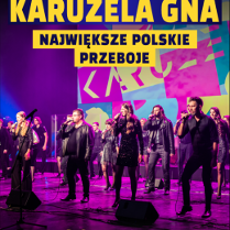 Baner promujący wydarzenie. Nazwa wydarzenia i zdjęcie artystów.