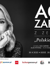 Baner promujący wydarzenie. Nazwa wydarzenia i zdjęcie artystki.