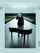 Baner promujący wydarzenie. Nazwa wydarzenia i zdjęcie artysty.