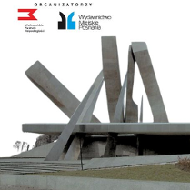 Baner promujący wydarzenie. Nazwa wydarzenia i data. Zdjęcie pomnika Armii Poznań.