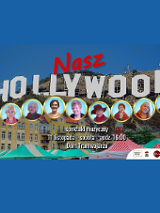 Baner promujący wydarzenie. Nazwa wydarzenia i zdjęcie artystów.