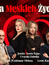 Baner promujący wydarzenie. Nazwa wydarzenia i zdjęcie artystów.