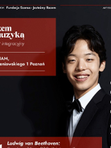 Baner promujący wydarzenie. Nazwa wydarzenia i zdjęcie artysty.