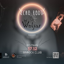 Baner promujący wydarzenie. Nazwa wydarzenia i zdjęcie artystów.