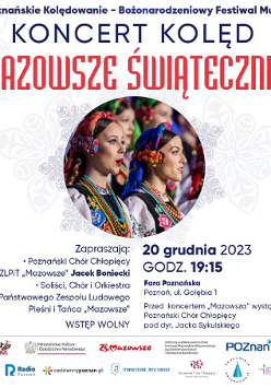 Baner promujący wydarzenie. Nazwa wydarzenia i zdjęcie artystów.