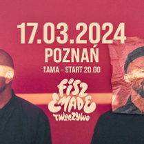 Baner promujący wydarzenie. Nazwa wydarzenia i zdjęcie artystów.