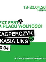 Baner promujący wydarzenie. Nazwa wydarzenia i zdjęcie artystów.