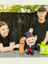 Baner promujący wydarzenie. Nazwa wydarzenia i zdjęcie artystów.