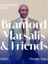 Baner promujący wydarzenie. Nazwa wydarzenia i zdjęcie artysty.