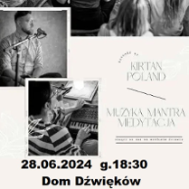 Baner promujący wydarzenie. Nazwa wydarzenia i zdjęcie artystów.