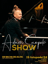 Baner promujący wydarzenie. Nazwa wydarzenia, data i zdjęcie Artysty.