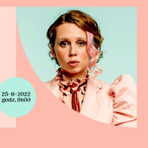 Baner promujący wydarzenie. Nazwa wydarzenia, data i zdjęcie Artystki.