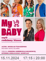 Baner promujący wydarzenie. Nazwa wydarzenia, data i zdjęcie Artystów.