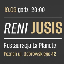 Baner promujący wydarzenie. Nazwa wydarzenia, data i zdjęcie Artystki.