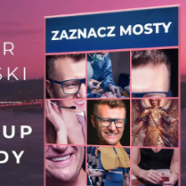 Baner promujący wydarzenie. Nazwa wydarzenia i zdjęcie artysty.