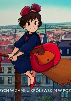 Baner promujkący wydarzenie. Nazwa na tle kadru z jednej z bajek studia.