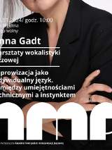 Baner promujący wydarzenie. Nazwa wydarzenia, data i zdjęcie Artystki.