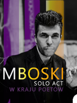 Baner promujący wydarzenie. Nazwa wydarzenia i zdjęcie artysty.