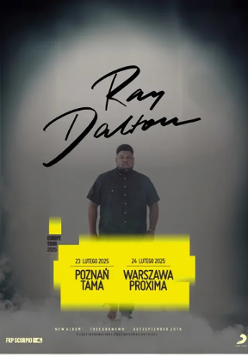 Baner promujący wydarzenie. Nazwa wydarzenia i zdjęcie artysty.