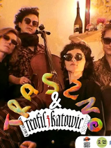 Baner promujący wydarzenie. Nazwa wydarzenia i zdjęcie artystów.