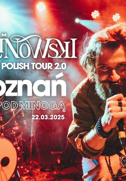 Baner promujący wydarzenie. Nazwa wydarzenia, data i zdjęcie Artysty.