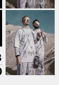 Baner promujący wydarzenie. Nazwa wydarzenia, data i zdjęcie Artystów.