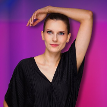 Baner promujący wydarzenie. Nazwa wydarzenia i zdjęcie artystki.