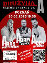 Baner promujący wydarzenie. Nazwa wydarzenia, data i zdjęcie Artystów.