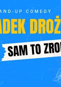 Baner promujący wydarzenie. Nazwa wydarzenia i zdjęcie artysty.