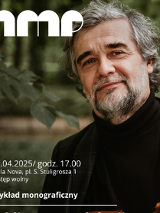 Baner promujący wydarzenie. Nazwa wydarzenia, data i zdjęcie Artysty.