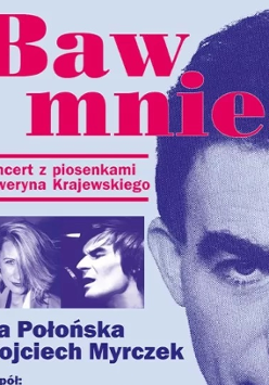 Baner promujący wydarzenie. Nazwa wydarzenia i zdjęcie artysty.