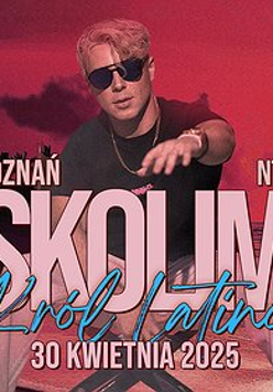 Baner promujący wydarzenie. Nazwa wydarzenia i zdjęcie artysty.