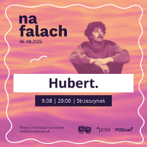 Baner promujący wydarzenie. Nazwa wydarzenia, data i zdjęcie Artysty.