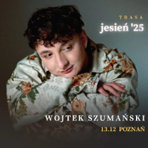 Baner promujący wydarzenie. Nazwa wydarzenia, data i zdjęcie Artysty.