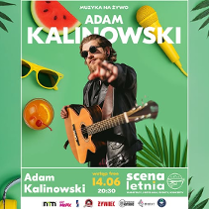 Baner promujący wydarzenie. Nazwa wydarzenia, data i zdjęcie Artysty.