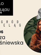 Baner promujący wydarzenie. Nazwa wydarzenia, data i zdjęcie Artystki.