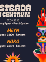 Baner promujący wydarzenie. Nazwa wydarzenia i data.