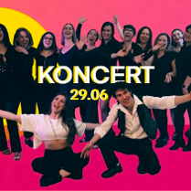 Baner promujący wydarzenie. Nazwa wydarzenia, data i zdjęcie Artystów.