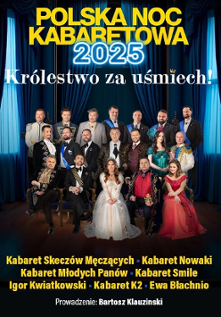 Baner promujący wydarzenie. Nazwa wydarzenia i zdjęcie artystów.